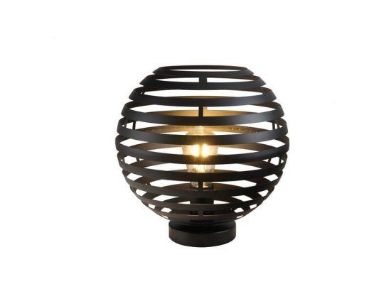 Tafellamp Fiorenza Ø 30 cm zwart staal