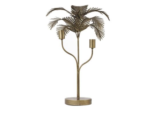 Tafellamp Palm antiek brons