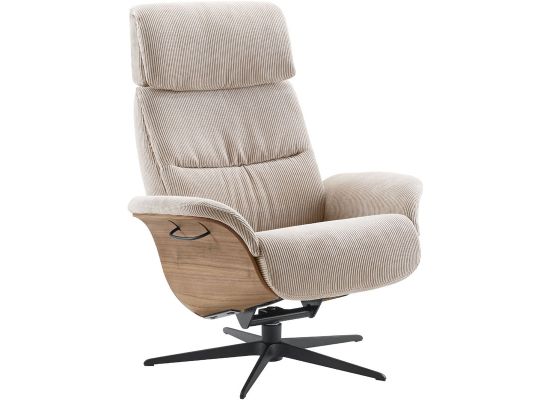 Relaxfauteuil Hintas M beige hout