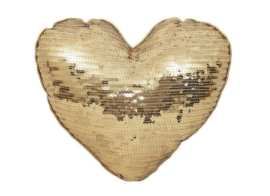 Lucky Heart cushion LD Gold 035*040