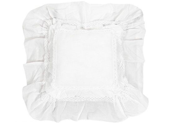 RM Love Lace cushion White 40x40